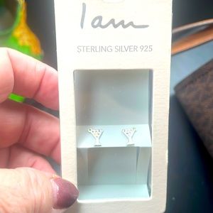 Iam Sterling Silver Earrings in shape of Cocktail Drink🍸